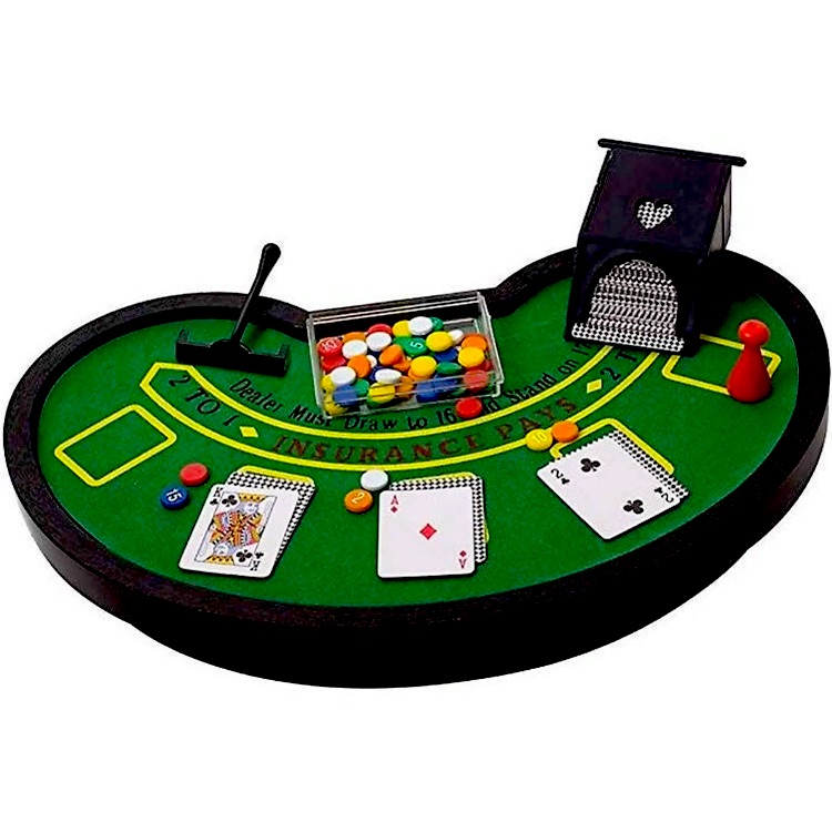 Mini Blackjack Table Set